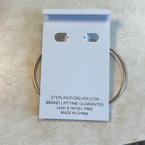 Beautiful Rose Gold Hoop Earrings - Picture 2 of 3